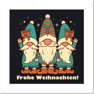 Merry Christmas in German Frohe Weihnachten! Posters and Art